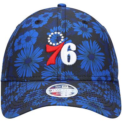 Women's New Era Royal Philadelphia 76ers Blossom 2.0 9TWENTY Adjustable Hat