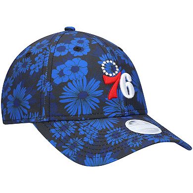 Women's New Era Royal Philadelphia 76ers Blossom 2.0 9TWENTY Adjustable Hat