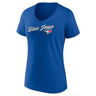 Women's Fanatics Branded Royal Toronto Blue Jays One & Only V-Neck T-Shirt