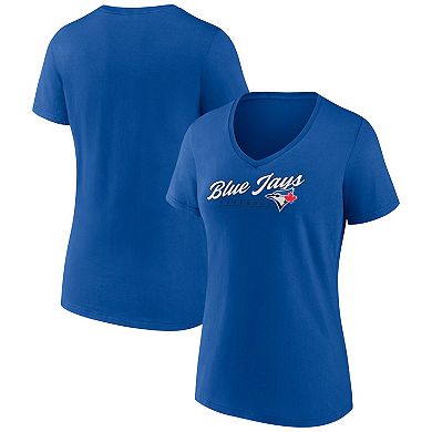 Women's Fanatics Branded Royal Toronto Blue Jays One & Only V-Neck T-Shirt