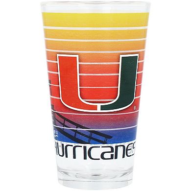 Miami Hurricanes 16oz. Heritage Pint Glass