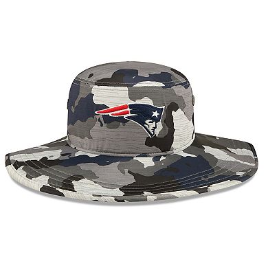 Men's New Era Camo New England Patriots 2022 NFL Training Camp Official Panama Bucket Hat