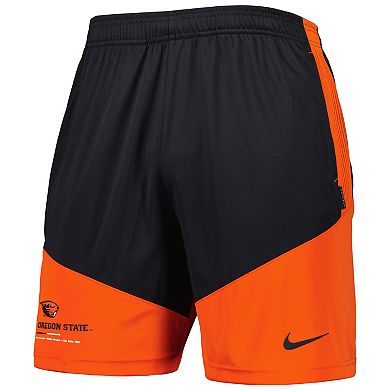 Men's Nike Black/Orange Oregon State Beavers Performance Player Shorts
