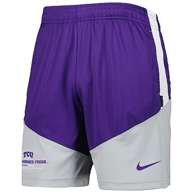 Men's Nike Purple/Gray TCU Horned Frogs Performance Player Shorts