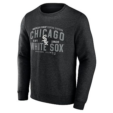 Men's Fanatics Branded Heathered Black Chicago White Sox Classic Move Pullover Sweatshirt