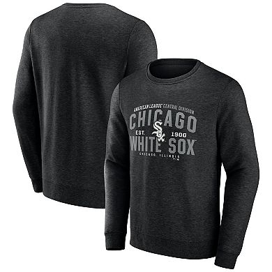 Men's Fanatics Branded Heathered Black Chicago White Sox Classic Move Pullover Sweatshirt