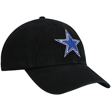 Men's '47 Black Dallas Cowboys Primary Clean Up Adjustable Hat