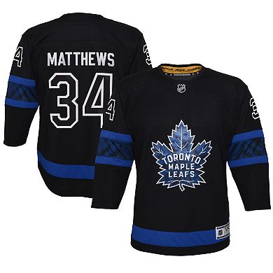 Youth Auston Matthews Black Toronto Maple Leafs Alternate Premier Player Jersey