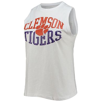 Women's Concepts Sport Charcoal/White Clemson Tigers Tank Top & Leggings Sleep Set