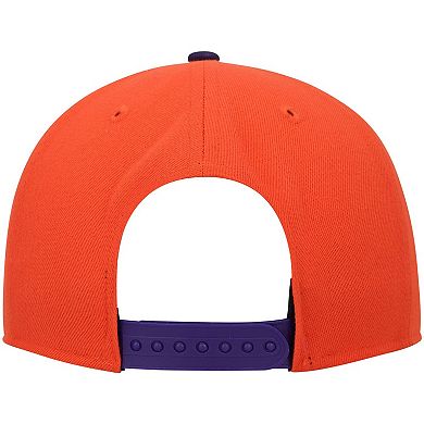 Men's New Era Orange Clemson Tigers Two-Tone Vintage Wave 9FIFTY Snapback Hat
