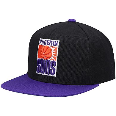 Men's Mitchell & Ness Black/Purple Phoenix Suns Hardwood Classics Snapback Hat