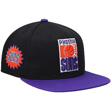 Men's Mitchell & Ness Black/Purple Phoenix Suns Hardwood Classics Snapback Hat