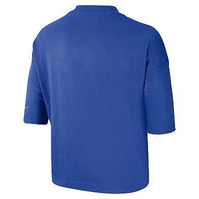 Women's Nike Royal Duke Blue Devils Crop Performance T-Shirt