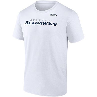 Men's Fanatics White Seattle Seahawks Hot Shot State T-Shirt