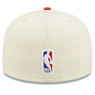 Men's New Era Cream/Red Toronto Raptors 2022 NBA Draft 59FIFTY Fitted Hat