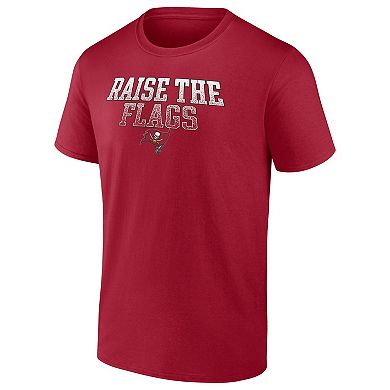 Men's Fanatics Branded Red Tampa Bay Buccaneers Heavy Hitter T-Shirt