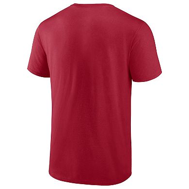 Men's Fanatics Branded Red Tampa Bay Buccaneers Heavy Hitter T-Shirt