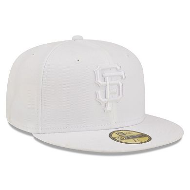 Men's New Era San Francisco Giants White on White 59FIFTY Fitted Hat