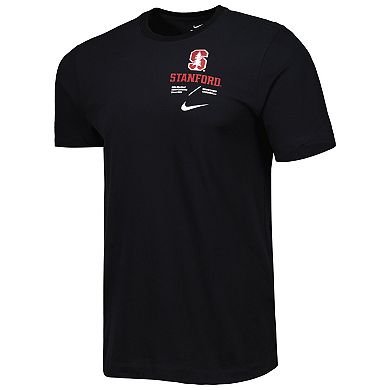 Men's Nike Black Stanford Cardinal Team Practice Performance T-Shirt