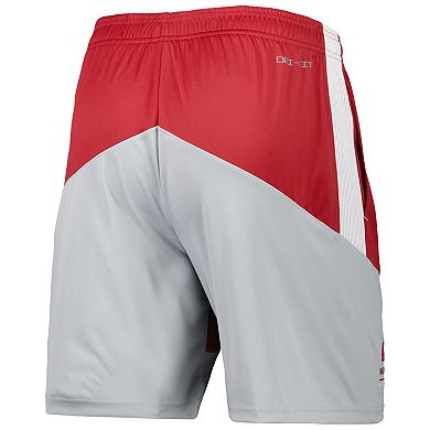 Men's Nike Crimson/Gray Washington State Cougars Performance Player Shorts