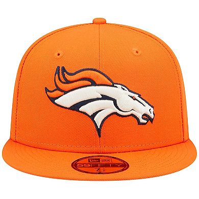 Men's New Era Orange Denver Broncos Super Bowl XXXIII Pop Sweat 59FIFTY Fitted Hat