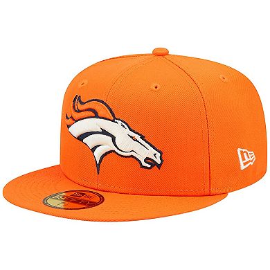 Men's New Era Orange Denver Broncos Super Bowl XXXIII Pop Sweat 59FIFTY Fitted Hat