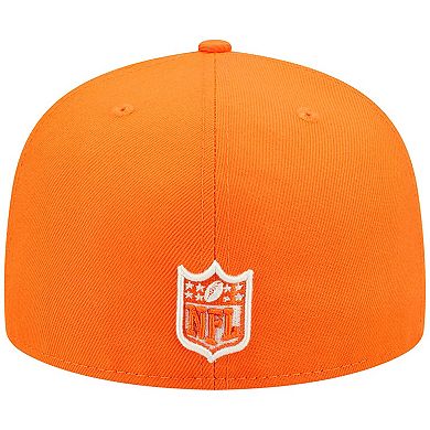 Men's New Era Orange Denver Broncos Super Bowl XXXIII Pop Sweat 59FIFTY Fitted Hat