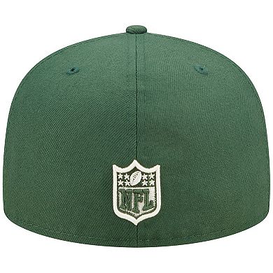 Men's New Era Green Green Bay Packers Super Bowl XXXI Purple Pop Sweat 59FIFTY Fitted Hat
