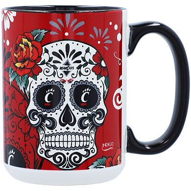 Cincinnati Bearcats 15oz. Java Dia de los Muertos Mug