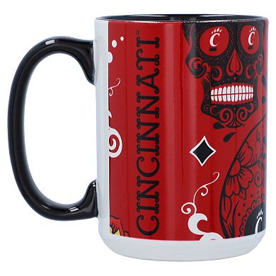 Cincinnati Bearcats 15oz. Java Dia de los Muertos Mug