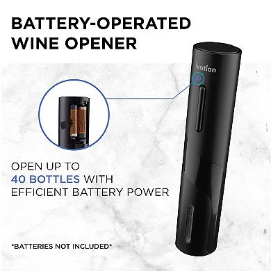 Ivation Electric Wine Opener,7-Piece Wine Gift Set,  Electric Bottle Opener, Wine Aerator Pourer