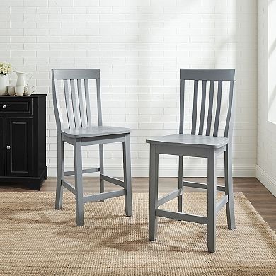 Crosley School House Counter Stool 2-piece Set