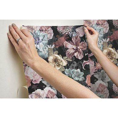 RoomMates Vintage Inspired Floral Peel & Stick Wallpaper