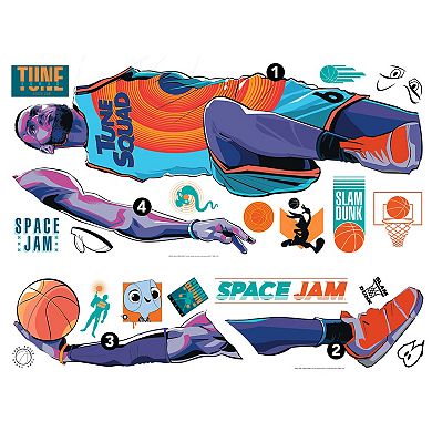 RoomMates Space Jam Lebron Peel & Stick Wall Decals