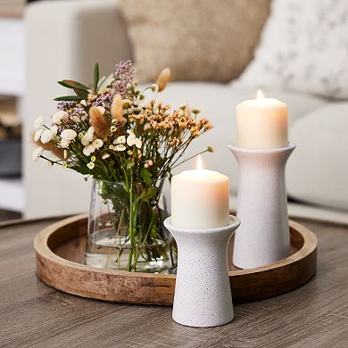 Sonoma Goods For Life® Large Speckled Pillar Candle Holder Table Decor