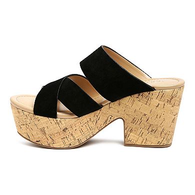 Rag & Co Gerd Women's Suede Platform Sandals