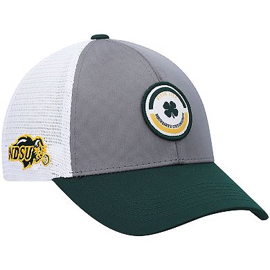 Men's Green NDSU Bison Motto Trucker Snapback Hat