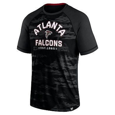 Men's Fanatics Branded Black Atlanta Falcons Hail Mary Raglan T-Shirt