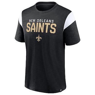 Men's Fanatics Branded Black New Orleans Saints Home Stretch Team T-Shirt