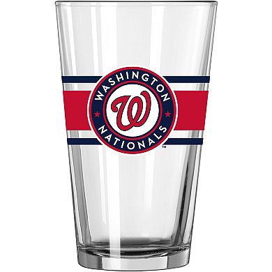 Washington Nationals 16oz. Stripe Pint Glass