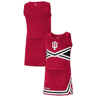 Girls Youth Colosseum Crimson Indiana Hoosiers Carousel Cheerleader Set