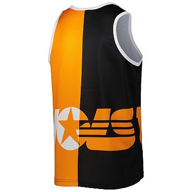 Men's Mitchell & Ness Peyton Manning Black/Tennessee Orange Tennessee Volunteers Sublimated Player Tank Top