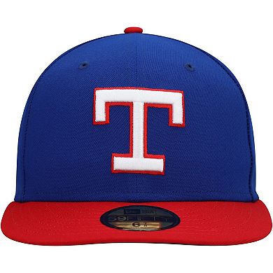 Men's New Era Royal Texas Rangers Cooperstown Collection Turn Back The Clock 59FIFTY Fitted Hat