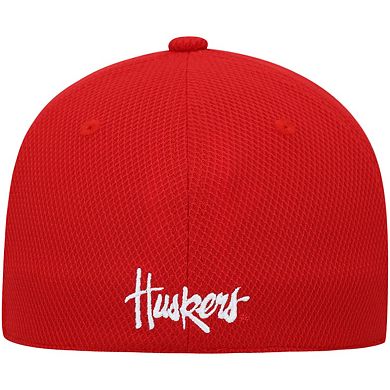 Men's adidas Scarlet Nebraska Huskers 2021 Sideline Coaches AEROREADY Flex Hat