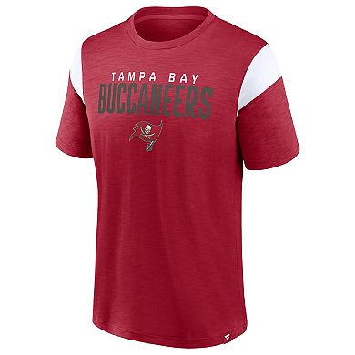 Men's Fanatics Branded Red/White Tampa Bay Buccaneers Home Stretch Team T-Shirt