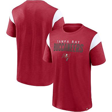 Men's Fanatics Branded Red/White Tampa Bay Buccaneers Home Stretch Team T-Shirt
