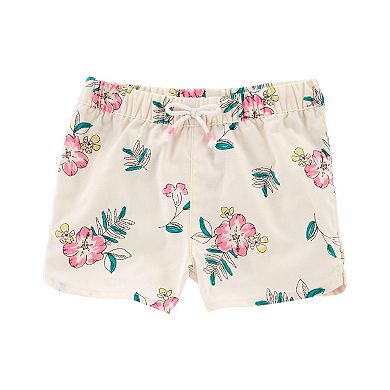 Baby Girl Carter's Bodysuit, Floral Shirt & Shorts Set