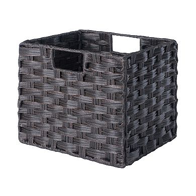 Winsome Wood Leo 5-piece Shelf & 4 Foldable Baskets Set