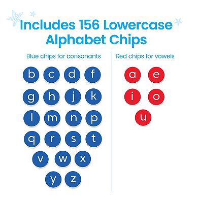 hand2mind Magnetic Lowercase Alphabet Chips