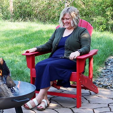 Sunnydaze All-weather, Upright, Raised Adirondack Chair